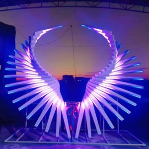 Cơ thể cảm ứng Motif Đèn trang trí funfair thu hút tương tác đèn cảnh quan EAGLE Wing ánh sáng đèn <span class=keywords><strong>flash</strong></span> đầy màu sắc cánh - Product Image 2