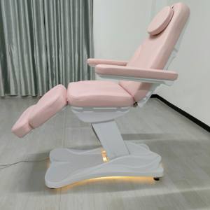 2023 Table d'esthéticienne en or noir de luxe Salon de beauté électrique Tables et lits de <span class=keywords><strong>massage</strong></span> thermiques en cuir synthétique Utilisation de la salle de bain - Product Image 6