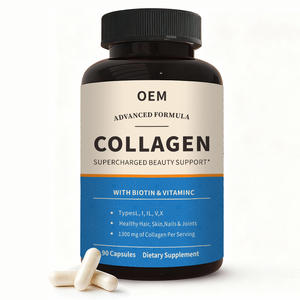 <span class=keywords><strong>C</strong></span>ápsulas de Colágeno de 5 Tipos, Marca Privada/OEM |   Biotina 2500mcg + Vitamina <span class=keywords><strong>C</strong></span> 180mg |   Mezcla de Colágeno de 1300 mg - Product Image 1
