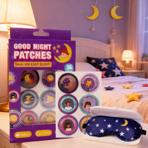 Patchs de sommeil solides non toxiques OEM Bonne nuit pour enfants et adultes Formule de rêve doux améliorée avec 100% de plantes naturelles - Product Image 1