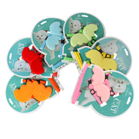 Sangle de poitrine réglable antidérapante en nylon solide en forme d'aile d'ange + laisse de traction pour chats