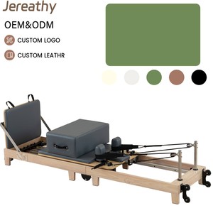 Jereathy Estera de Pilates Multiusos Ajustable con Resortes Metálicos Duraderos, Nueva, Plegable, Portátil, de Roble, para Equilibrio Corporal en Casa y Estudio - Product Image 1
