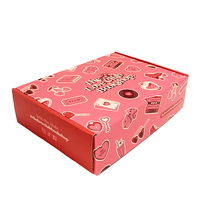 Vente d'usine boîte d'expédition rose boîte en carton ondulé de taille personnalisée pour expédition postale mobile cadeau