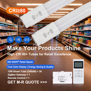 ระบบไฟ LED อัจฉริยะ Amelech Zigbee 3.0 พร้อมโมดูล Zigbee สำหรับคอมพิวเตอร์ หลอดไฟ LED <span class=keywords><strong>Tub8</strong></span> ขนาด 4 ฟุต สำหรับให้แสงสว่างในทางเดินซูเปอร์มาร์เก็ต - Product Image 1