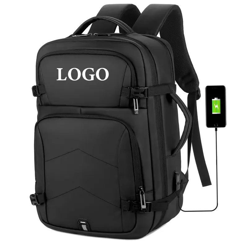 Factory Wholesale Students Waterproof School Computer Bag Travel Outdoor Casual Sports Custom USB Laptop Backpack For Men