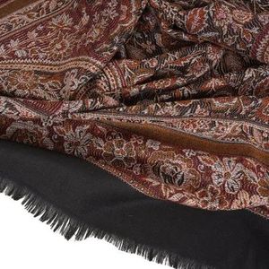 Soft Ethnic Breathable Polyester Kashmiri <b>Shawl</b> with Fine Woven Craftsmanship Elegant Long <b>Wrap</b> for Women <b>Wedding</b> & Bridal Wear - Product Image 3