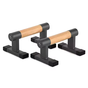 Barras Paralelas de Madera y Barra de Flexiones con Agarres Gruesos de Haya, Equipo de Fitness Antideslizante para Entrenamiento de Fuerza y Posiciones de Manos - Product Image 5