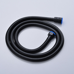 Manguera de ducha negra Zimani, 1,5 m, diámetro interior flexible de 1/2 pulgada para cabezal de ducha de baño - Product Image 1