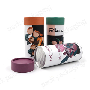 Contenitore in Carta Organica per Alimenti, Tubo Vuoto per Conservazione di Proteine in Polvere e Cioccolato, Packaging Personalizzabile - Product Image 2