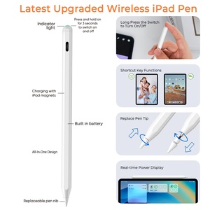 Stylet capacitif actif <span class=keywords><strong>compatible</strong></span> avec <span class=keywords><strong>Apple</strong></span> <span class=keywords><strong>iPad</strong></span> <span class=keywords><strong>Pencil</strong></span>, fonction magnétique pour l'écriture mobile - Product Image 5