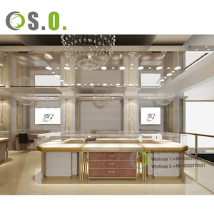 Bijouterie commerciale Design d'intérieur Présentoir de bijoux de mode Vitrine de salle d'exposition de bijoux de luxe - Product Image 4