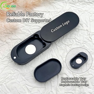 Wholesale Custom <b>Empty</b> Small Metal <b>Box</b> Solid Perfume <b>Box</b> Container Customized Magnetic Solid Perfume Case - Product Image 2