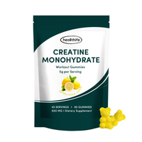 Healthife Fabricant OEM Vente en gros de compléments sportifs Gommes à la créatine monohydrate au goût citron