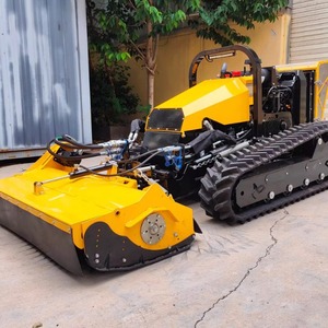 Cortacésped de orugas con altura de corte de 100 mm, control remoto, motor de gasolina de grado industrial, cuchilla rotativa para mulching - Product Image 2