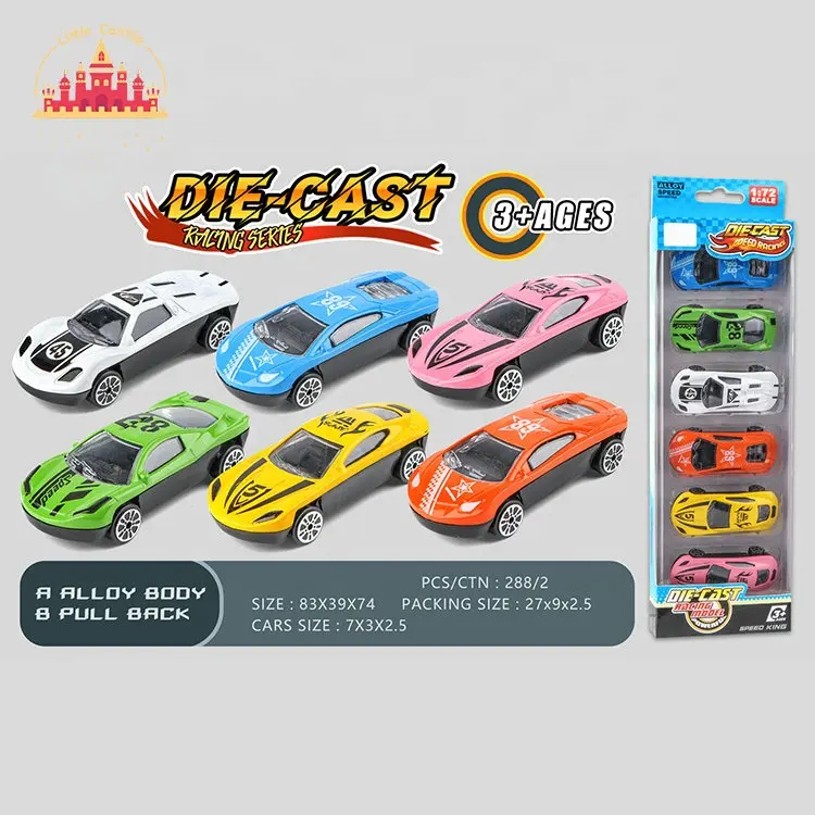 Wholesale 1:72 Mini Alloy Diecast Toy Vehicles 6 Pcs Model Cars For Kids SL04A604