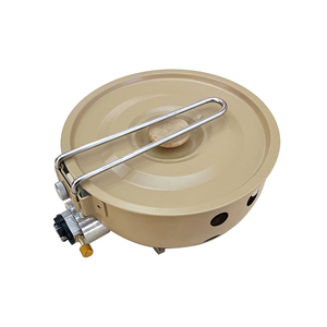 Pot d'extérieur multifonctionnel tout-en-un en acier inoxydable pour le camping et les pique-niques pour la cuisson au gaz et la friture - Product Image 2