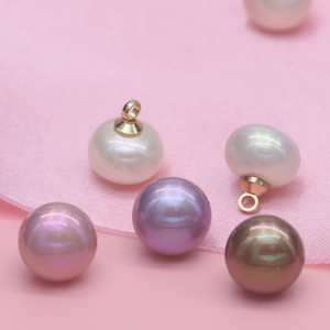 Giá Rẻ Giá Nhiều Màu Vỏ Ngọc Trai Nút Cho Áo Sơ Mi Váy Cưới Trang Trí Tay Khâu May Pearlescent Nút May Mặc - Product Image 3