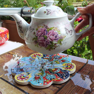 <span class=keywords><strong>Sottopentola</strong></span> da cucina in <span class=keywords><strong>ceramica</strong></span> turca dal Design decorativo dipinto a mano - Product Image 5