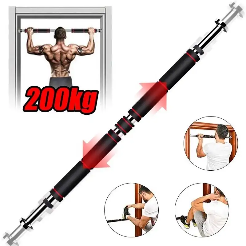 Alta qualità regolabile Indoor Fitness Home gym equipment Door Chin up bar Pull Up Bar fit up 60-100cm