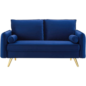 Canapé deux places de fabrication directe pour la décoration intérieure, revêtement en tissu moderne de haute qualité - Product Image 2