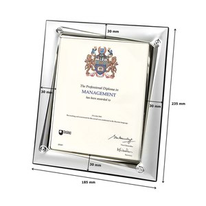 Marco para Diploma de la Universidad George, 130x180 mm, Metálico, para Exhibición de Certificados de Gestión Profesional - Product Image 2