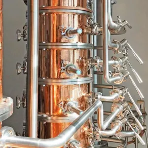 Column Spirit Wine Distiller Vodka Distillation Equipment Pot Still For The Brandy Distillery Distilling