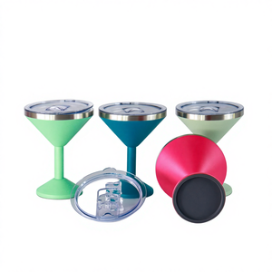 Verres à vin rouge et à bière haut de gamme en acier inoxydable 304 double paroi pour voiture, 301-400 ml, emballage en boîte blanche, vente en gros transfrontalière - Product Image 1