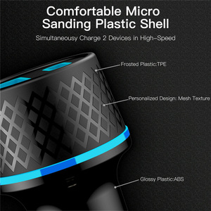 Hot bán 38W USB C Sạc xe hơi 5A 2A sạc nhanh USB 3.0 + C xách tay Adapter tương thích xe ô tô thông minh Điện thoại di động QC3.0 ABS - Product Image 6