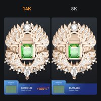 Printer 3D ABS Resolusi 14K untuk HALOT-MAGE S, Printer 3D ABS dengan Windows OS otomatis baru konektivitas USB Dynax + Mode LCD
