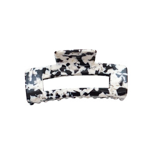 Accessori per Capelli da Donna in Stile Coreano e Giapponese, Fermaglio Posteriore Grande in Acetato Fatto a Mano con Stampa Leopardata Retrò - Product Image 5