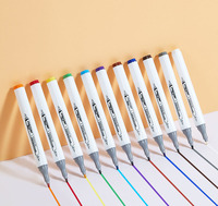 Secolorart 24 couleurs feutre d'alcool double pointe artiste Permanent Art fournitures scolaires Manga croquis marqueurs étudiant cadeau marqueurs stylos