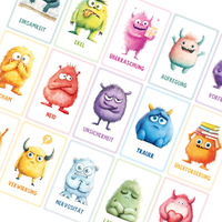 Tarjetas de Memoria Flash de Emociones en Inglés, Alemán y Francés, 30 Piezas, Diferentes Sentimientos, Caras de Dibujos Animados, Frases, Tarjetas Educativas para Niños