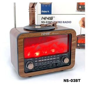 Radio Altavoz Inalámbrico BT con Forma de Gramófono Antiguo, FM/<span class=keywords><strong>AM</strong></span>/SW, Reproductor MP3 USB/TF, Batería Recargable 18650, Lámpara de Llama - Product Image 4