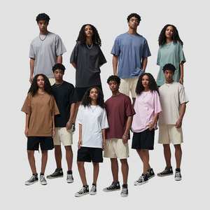 เสื้อยืดแฟชั่นสำหรับผู้ชายผ้าฝ้าย100% น้ำหนักเบาสีทึบเสื้อยืดออกแบบได้เองขนาด190กรัม - Product Image 1