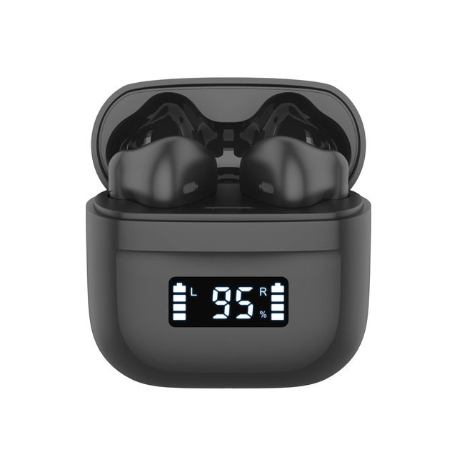 ENC Stereo True Wireless Earbuds Semi In Ear Noise Reduction TWS Earphone with Digital Power Display Indicator for Phone