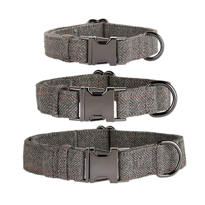 <span class=keywords><strong>Collar</strong></span> de cáñamo personalizado simple pero clásico hecho a mano de calidad superior para perro - Product Image 1
