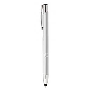 Aluminium Matt <b>Silver</b> Multi-Function Ball <b>Pen</b> with Touch Sensitive Features - Product Image 2
