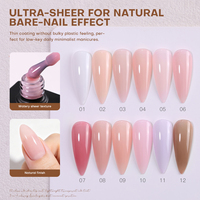 Vernis à ongles UV Gel Top Coat Rose Nude CPSR Hema Tpo Free Vegan Eco-Friendly Séchage rapide Non toxique 100ml