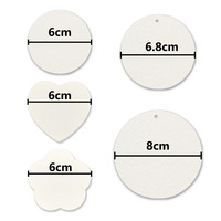 Papier à dessin 3D circulaire auto-hydratant fait main, texture mousse éponge en pâte de bois compressée pour jouets DIY pour enfants et cadeaux de bienvenue