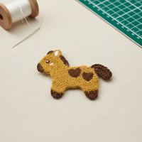 Op maat gemaakte 3D geborduurde strijkbare huisdierpatches Gepersonaliseerde dierenbadge DIY
