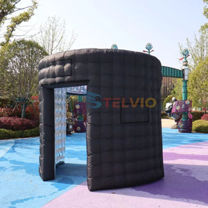 Photomaton gonflable à led personnalisé pour fête d'anniversaire Photomaton gonflable à 360 ° avec fond <span class=keywords><strong>noir</strong></span> et dôme - Product Image 6
