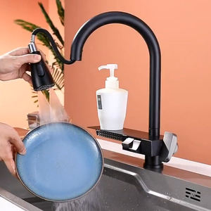 SANIPRO nouvelle mouche pluie cascade 304 acier inoxydable évier <span class=keywords><strong>cuisine</strong></span> robinet <span class=keywords><strong>mitigeur</strong></span> bouton poussoir Piano <span class=keywords><strong>clé</strong></span> retirer vers le bas pulvérisateur robinets - Product Image 4