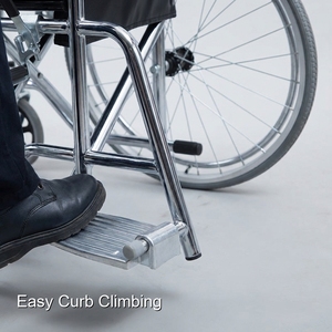 Silla <span class=keywords><strong>de</strong></span> Ruedas Manual Plegable Ultraligera <span class=keywords><strong>de</strong></span> Keling Medical con Reposabrazos Ergonómicos - Product Image 6