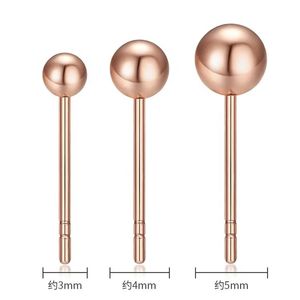 Xinfly Fine Jewelry - Aretes de Oro Sólido de 18 Quilates con Bola Redonda Minimalista para Mujer - Product Image 4