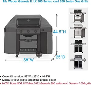 Housse de protection pour barbecue extérieur, résistante à l'eau, noire, directement de l'usine, pour barbecue extérieur - Product Image 5