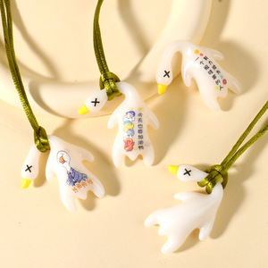 Autonomy Color Changing Roast Duck Pendant Plastic Cartoon <b>Car</b> Interior <b>Decoration</b> Ornament Rearview Mirror Swing - Product Image 1