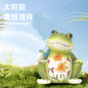 Frog <b>Lantern</b> Resin <b>Solar</b> Garden Light Animal Shape Outdoor Decorative Lighting Courtyard Ornament Painted Finish - Product Image 4