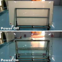 Película Inteligente para Ventanas y Puertas PDLC, Negra, Enrollable, Convertible Eléctricamente, Tamaño Personalizado