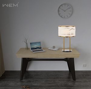 <span class=keywords><strong>China</strong></span> Factory Supplier Hand bemalte Lampen schirm Nachttisch Kupfer Schlafzimmer Tisch lampe - Product Image 2