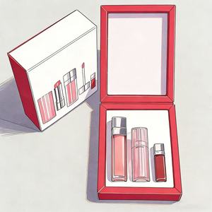 Set de lujo de labiales: kit de viaje que cambia de color, nutritivo, hidratante, labial rosa, set de regalo de maquillaje - Product Image 3